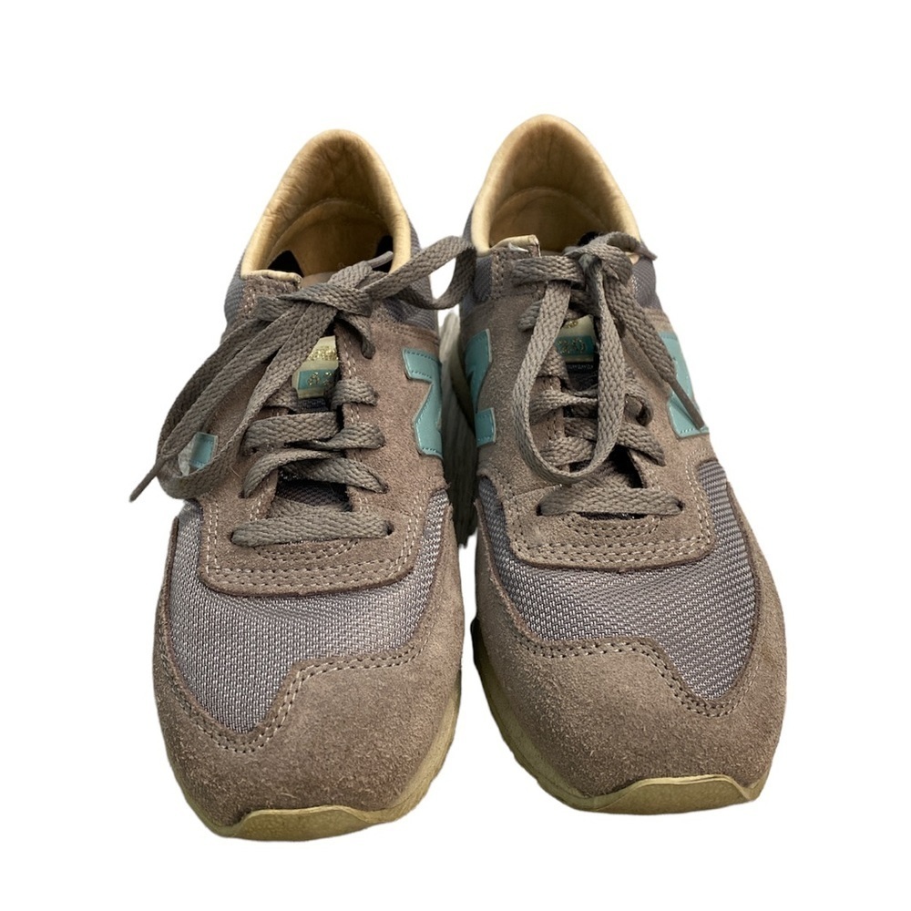 New Balance 620 Gold Blue Gray Sneakers - Picture 4 of 6